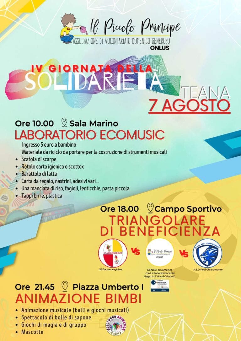 IV^ EDIZIONE “GIORNATA DELLA SOLIDARIETÀ”