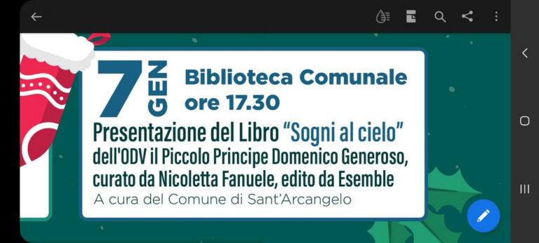 Presentazione del volume “Sogni al cielo”