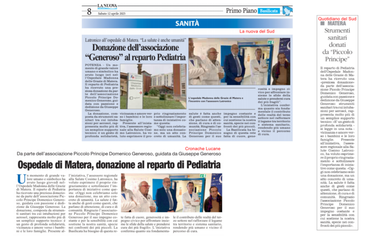 Rassegna Stampa Aprile 2025